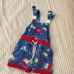 OshKosh B'gosh Colorful Sailboat Kids Overalls